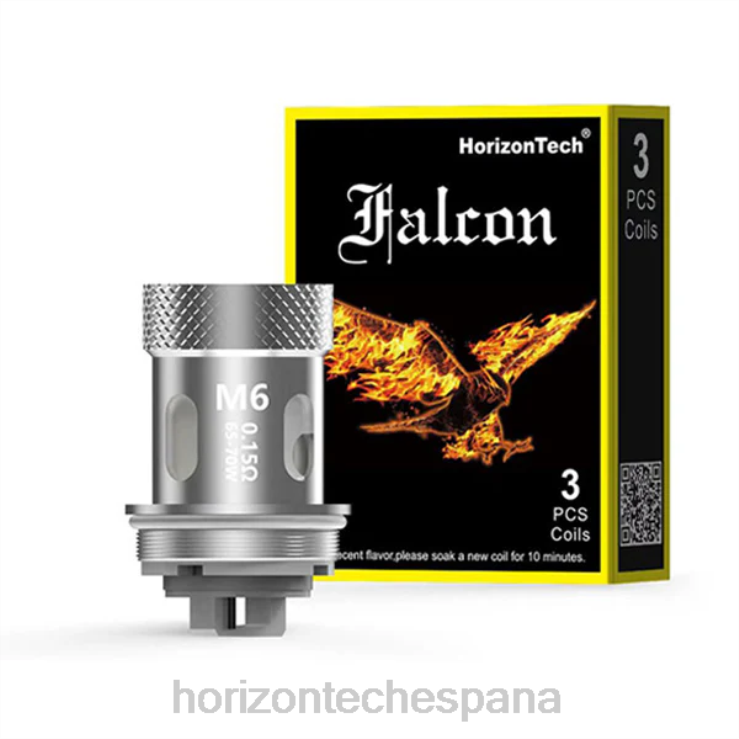HorizonTech Falcon bobinas (paquete de 3) m6 0,15 ohmios (paquete de 3) 240NH167 | Horizon Tech Vape Tank