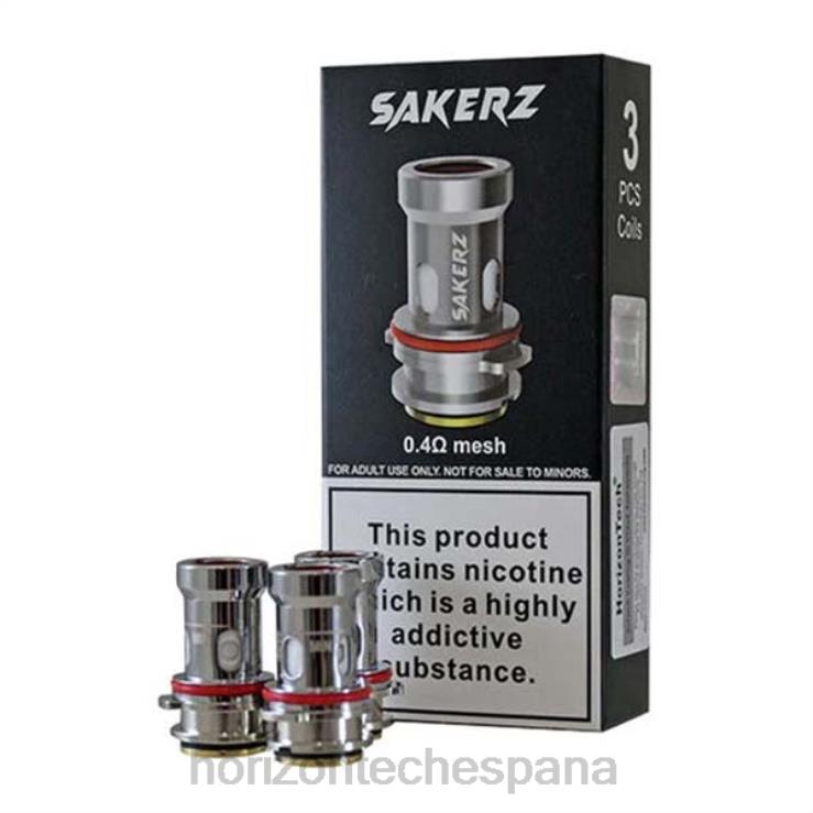 HorizonTech Sakerz bobinas (paquete de 3) 0,4 ohmios (paquete de 3) 240NH159 | Horizontech Disposable Vape
