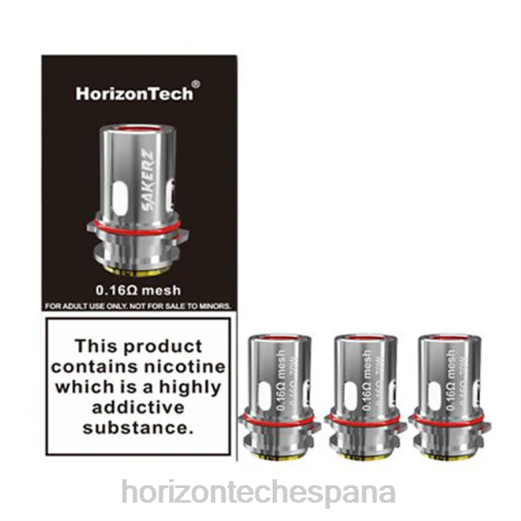 HorizonTech Sakerz bobinas (paquete de 3) malla 0.16ohm (paquete de 3) 240NH158 | Horizontech Vape Kit