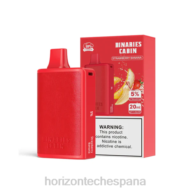 HorizonTech Binaries Cabin desechable 20ml Fresa plátano 240NH69 | Horizontech Disposable Vape