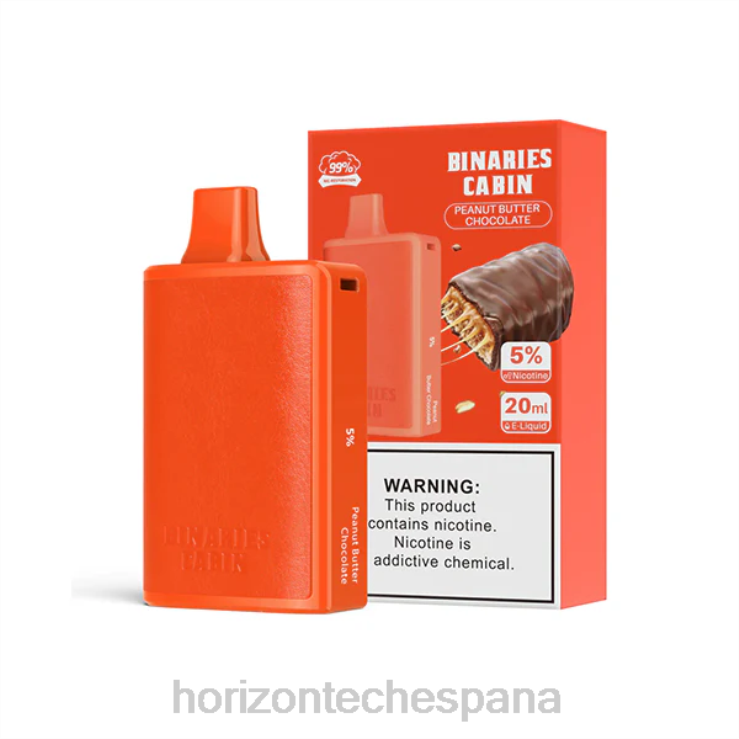 HorizonTech Binaries Cabin desechable 20ml chocolate con mantequilla de maní 240NH65 | Horizon Tech Vape Coils