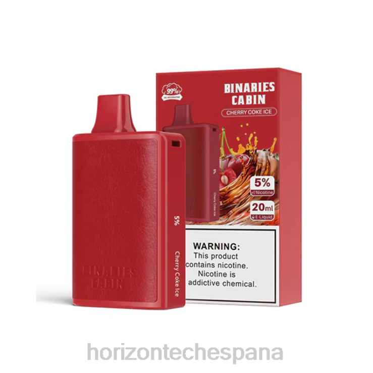 HorizonTech Binaries Cabin desechable 20ml hielo de cola de cereza 240NH54 | Horizon Tech Company