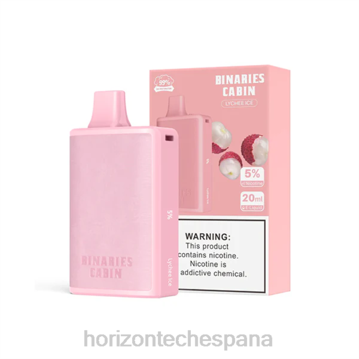 HorizonTech Binaries Cabin desechable 20ml hielo de lichi 240NH60 | Horizon Tech Vape