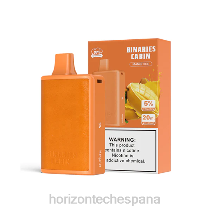 HorizonTech Binaries Cabin desechable 20ml hielo de mango 240NH61 | Horizontech EspaÃ±a