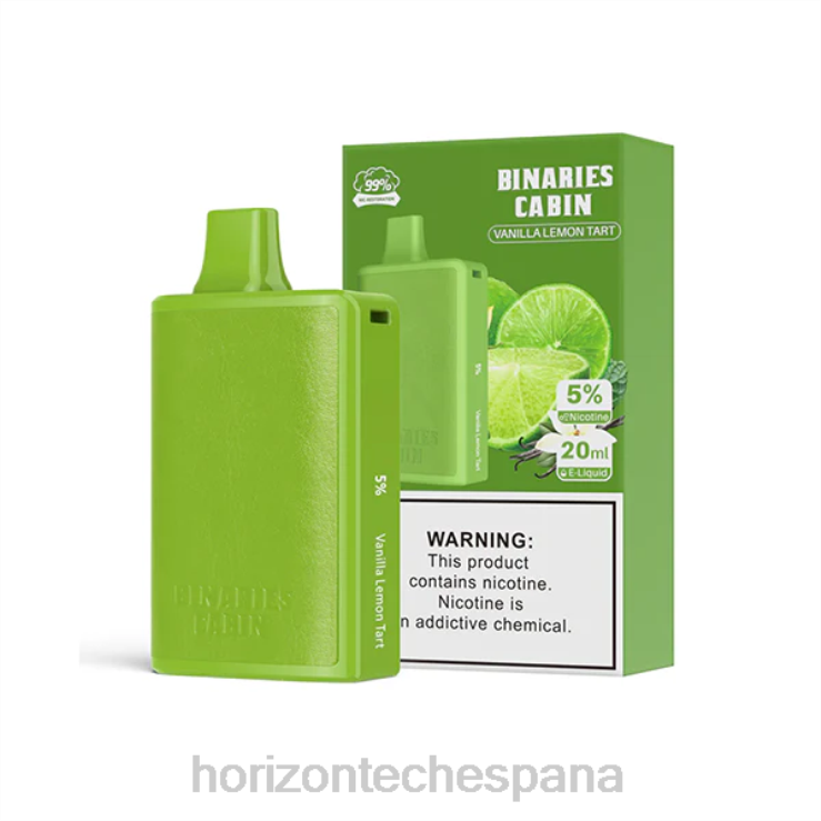 HorizonTech Binaries Cabin desechable 20ml tarta de vainilla y limón 240NH70 | Horizon Tech Vape
