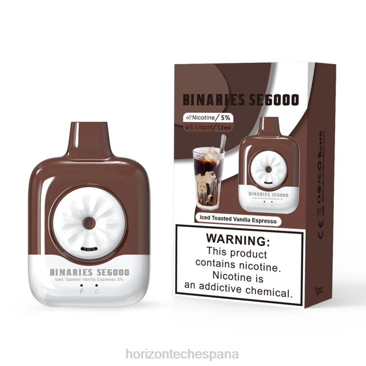 HorizonTech Binaries Cabin desechable se 12ml espresso de vainilla tostado helado 240NH153 | Horizontech Vape EspaÃ±a
