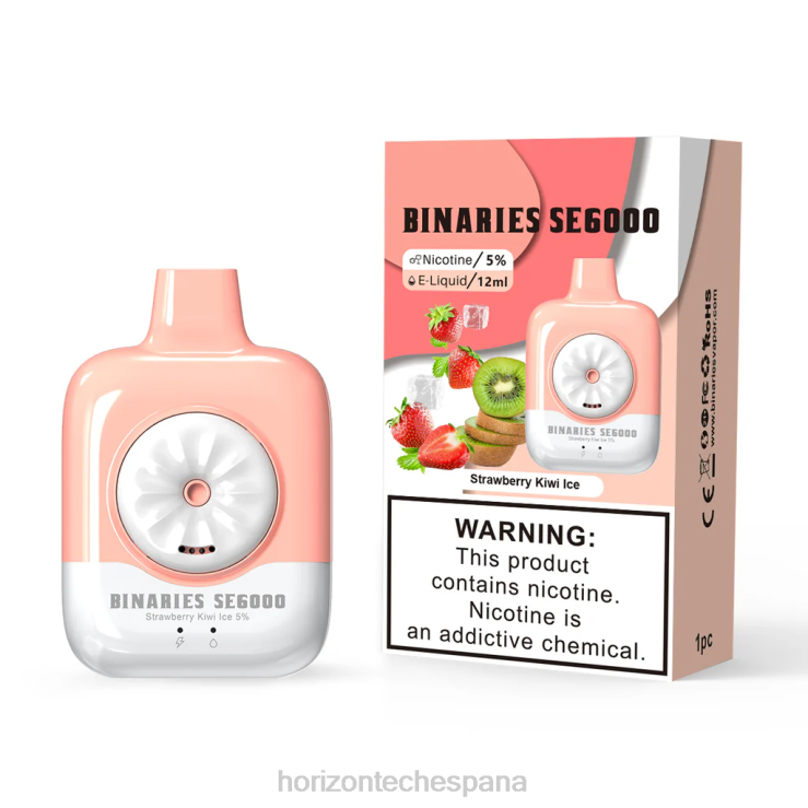 HorizonTech Binaries Cabin desechable se 12ml hielo de fresa y kiwi 240NH144 | Horizon Tech Company