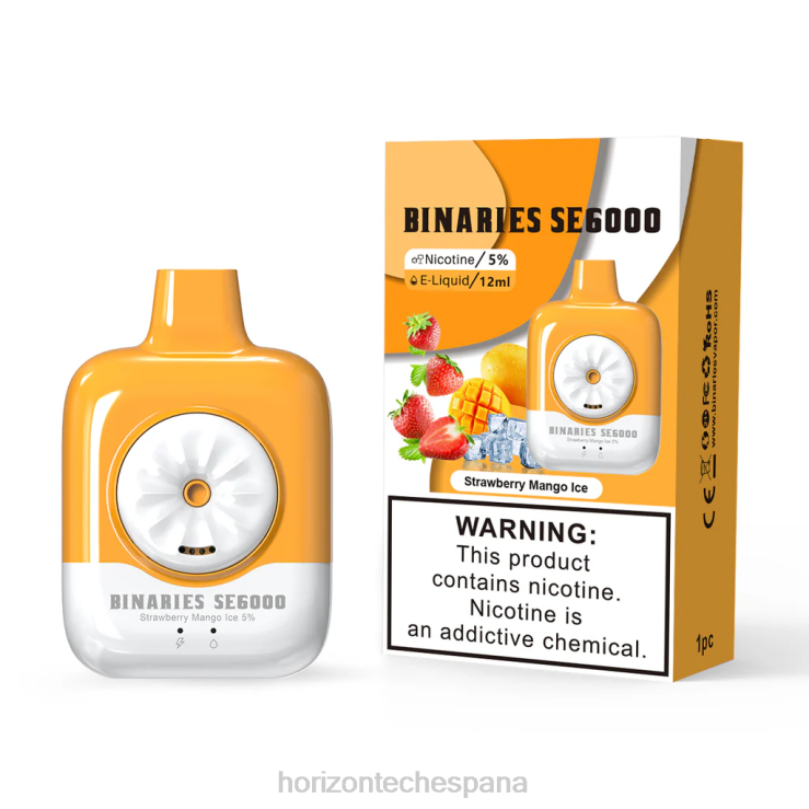 HorizonTech Binaries Cabin desechable se 12ml hielo de mango fresa 240NH139 | Horizontech Disposable Vape