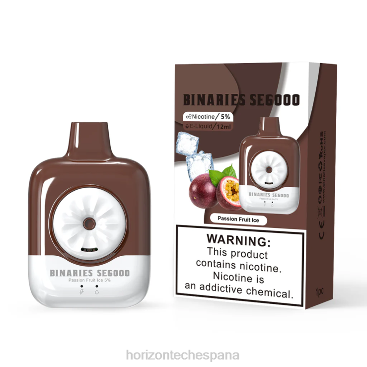 HorizonTech Binaries Cabin desechable se 12ml hielo de maracuyá 240NH146 | Horizon Tech Coils