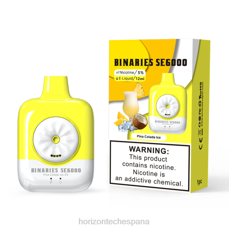HorizonTech Binaries Cabin desechable se 12ml hielo de piña colada 240NH129 | Horizontech Disposable Vape