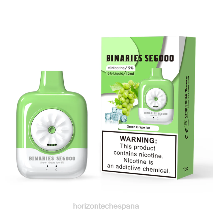 HorizonTech Binaries Cabin desechable se 12ml hielo de uva verde 240NH128 | Horizontech Vape Kit