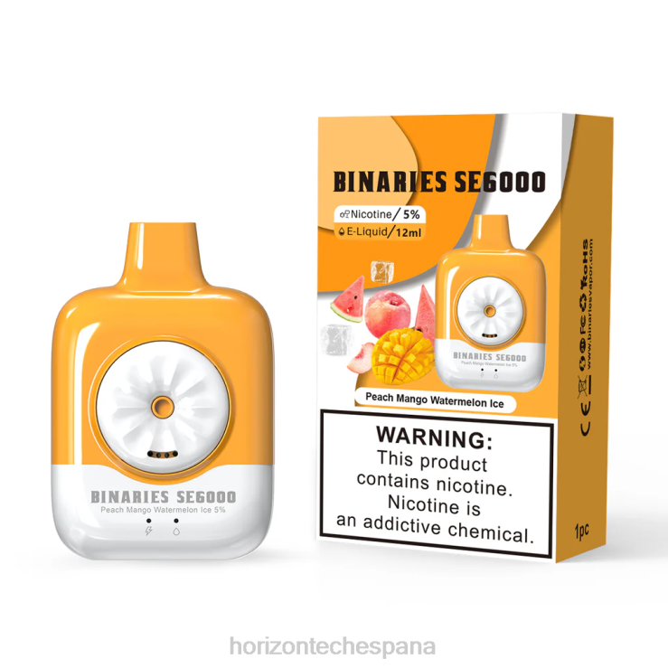 melocotón mango sandía hielo