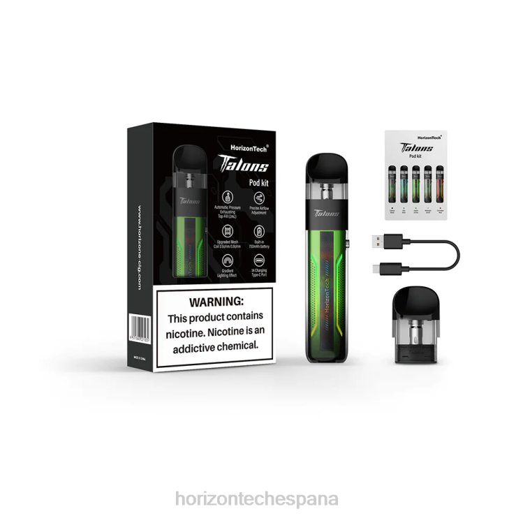 HorizonTech Talons kit de inicio manzana verde 240NH201 | Horizontech Disposable Vape