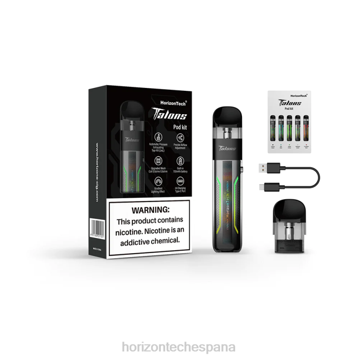 HorizonTech Talons kit de inicio plata medianoche 240NH200 | Horizontech Vape Kit