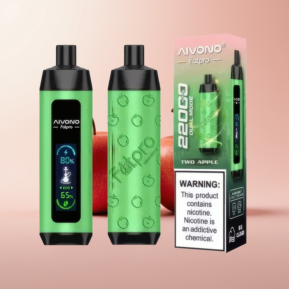 Aivono Aim Fatpro 22000 Puffs Dos Manzanas EcoBoost 28ml