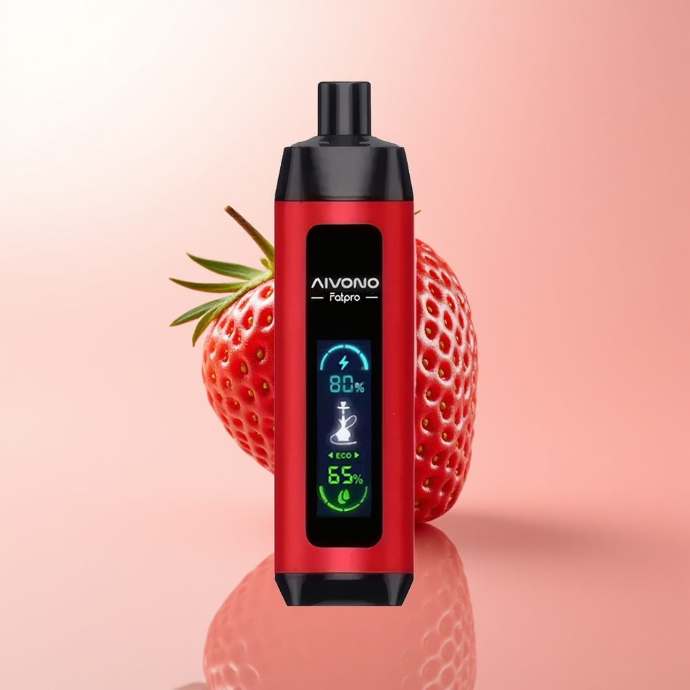 Aivono Aim Fatpro 22000 Puffs Fresa Golpe con 28ml y 0.6 ohm