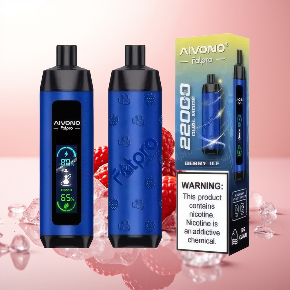 Aivono Aim Fatpro 22000 Puffs Helado de Bayas con 5% Nicotina y Doble Modo Eco/Boost