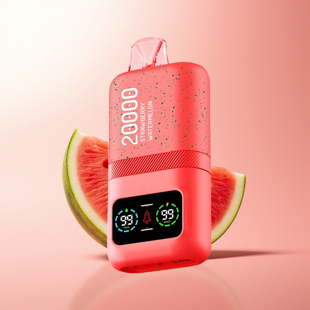 Aivono Aim Magic 20000 Puffs Fresa Sandía con Doble Malla y Pantalla LCD