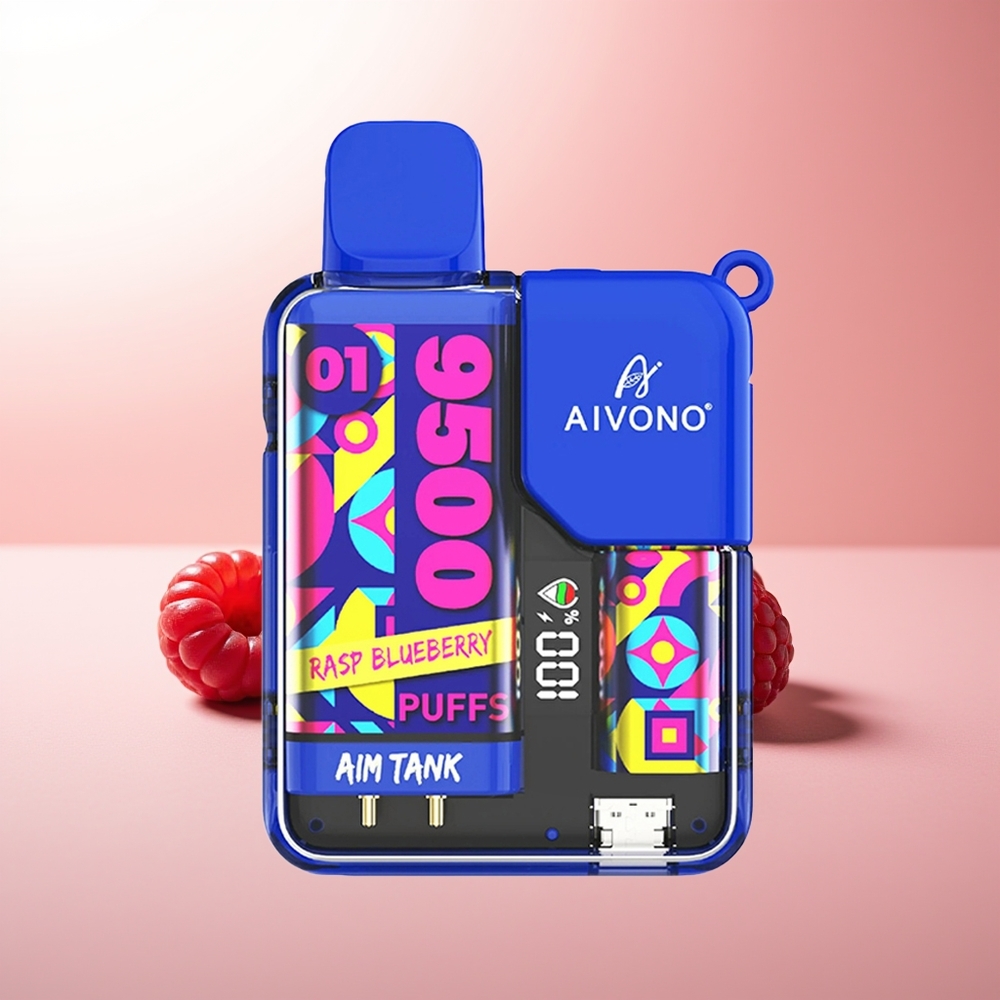 Aivono Aim Tank 9500 Puffs Arándano Frambuesa 18ml 650mAh