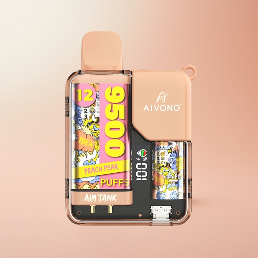 Aivono Aim Tank 9500 Puffs Durazno Pera 18ml LCD