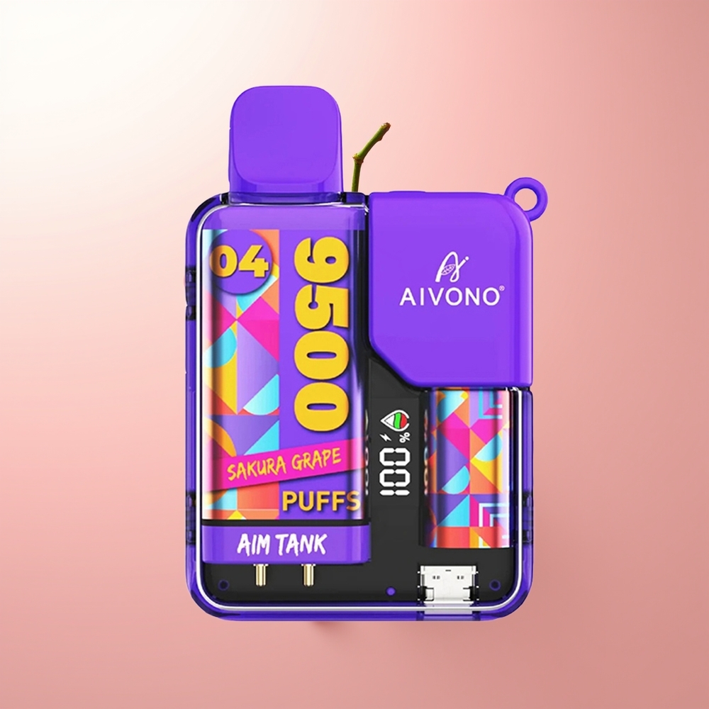 Aivono Aim Tank 9500 Puffs Uva Sakura 18ml LCD