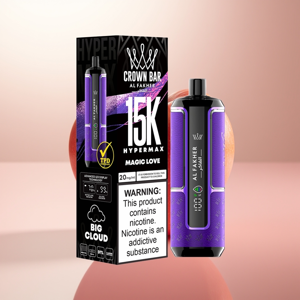 Al Fakher Crown Bar 15K Hypermax Amor Mágico 22ml 600mAh
