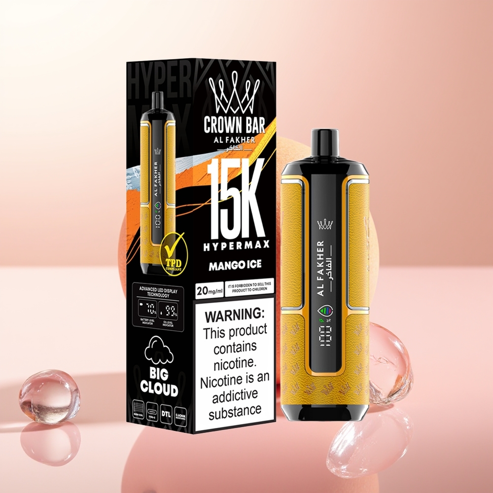 Al Fakher Crown Bar 15K Hypermax Helado de Mango 22ml 600mAh