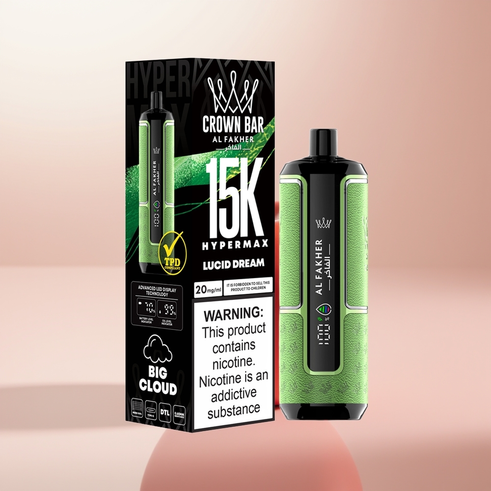 Al Fakher Crown Bar 15K Hypermax Sueño Lúcido 22ml 600mAh