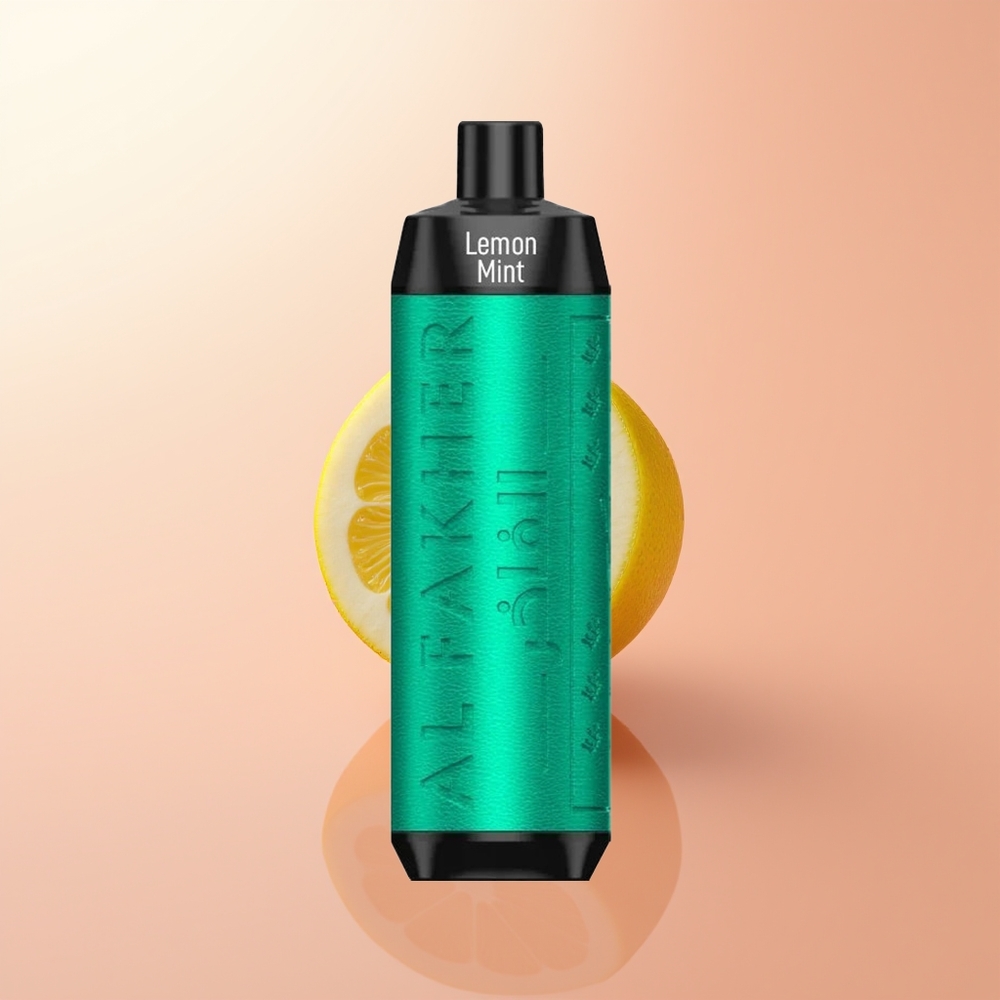 Al Fakher Crown Bar 8000 Crystal Menta Limón Cristal Compacto con Carga USB-C