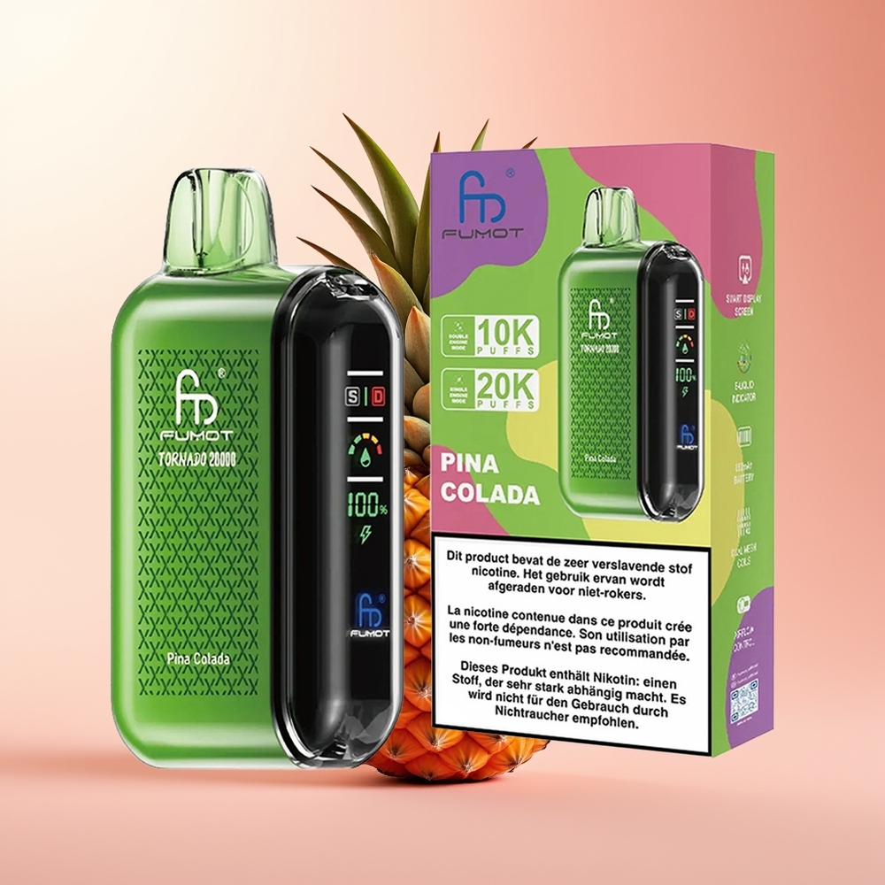 Fumot Tornado 20000 Puffs Piña Colada Dual Coil 20ml