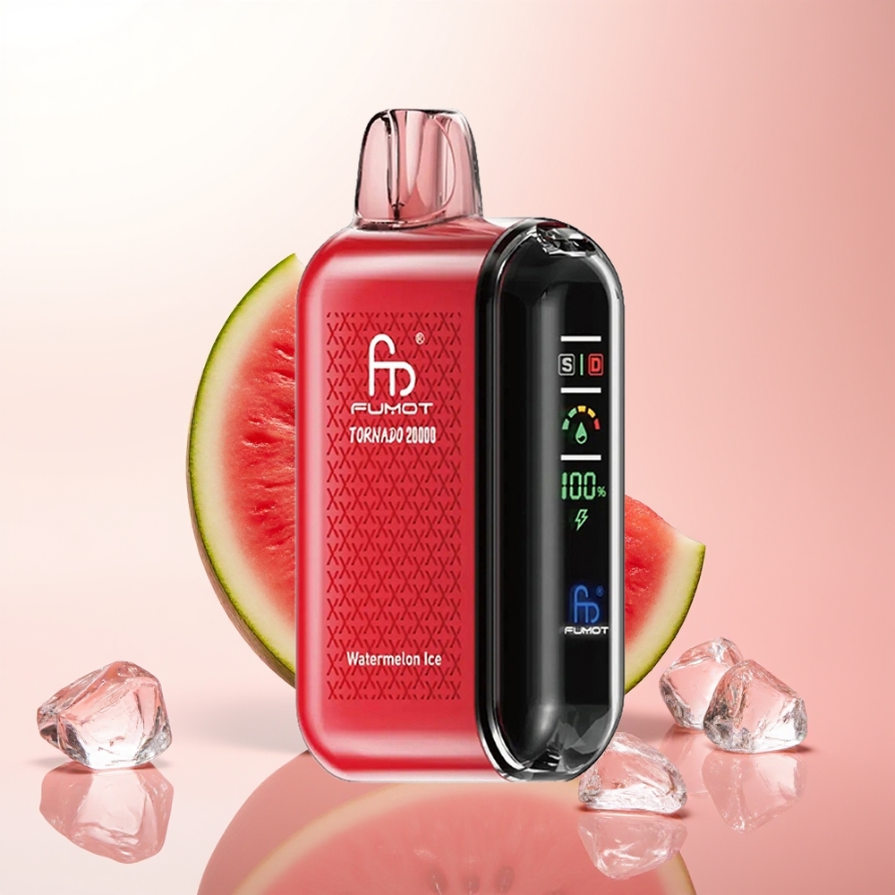 Fumot Tornado 20000 Puffs Sandía Hielo con Dual Mesh y 20ml