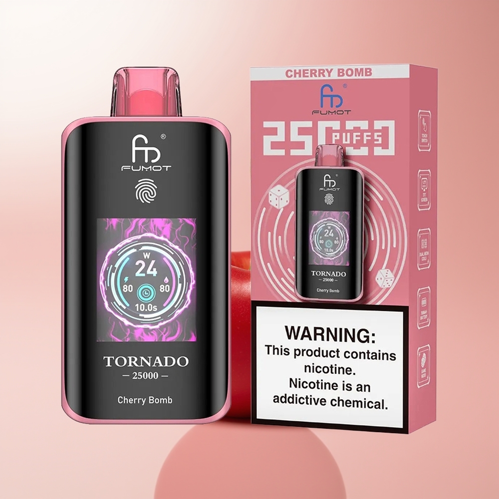 Fumot Tornado 25000 Puffs Bomba Cereza HD 700mAh
