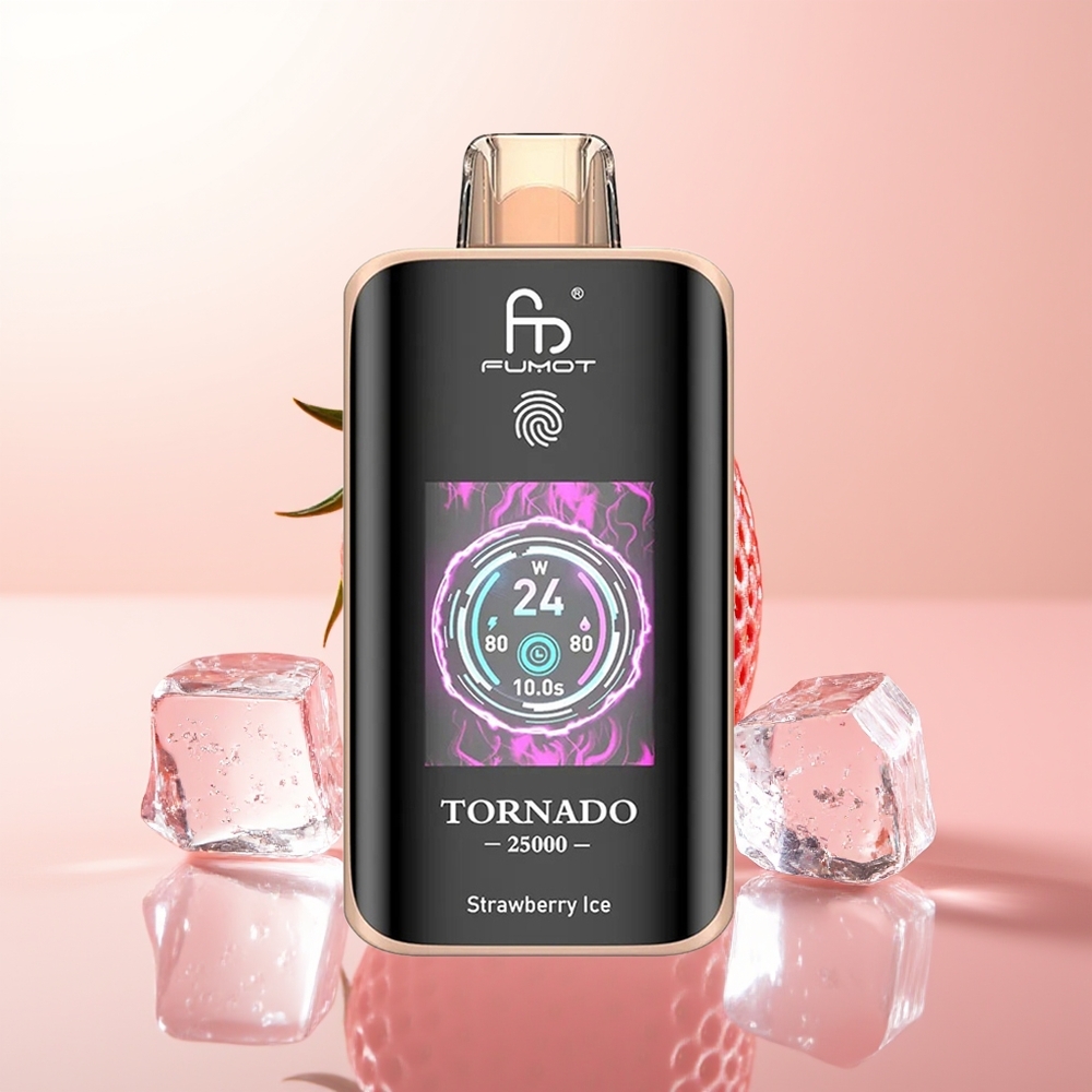 Fumot Tornado 25000 Puffs Fresa Helada HD Tipo-C
