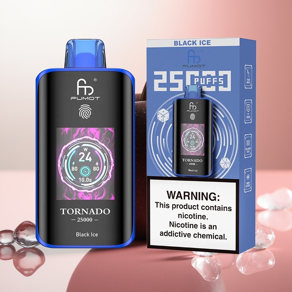 Fumot Tornado 25000 Puffs Hielo Negro HD 20ml