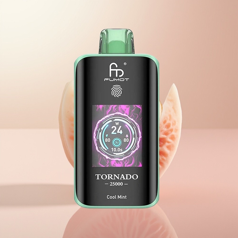 Fumot Tornado 25000 Puffs Menta Fresca HD con Batería Recargable