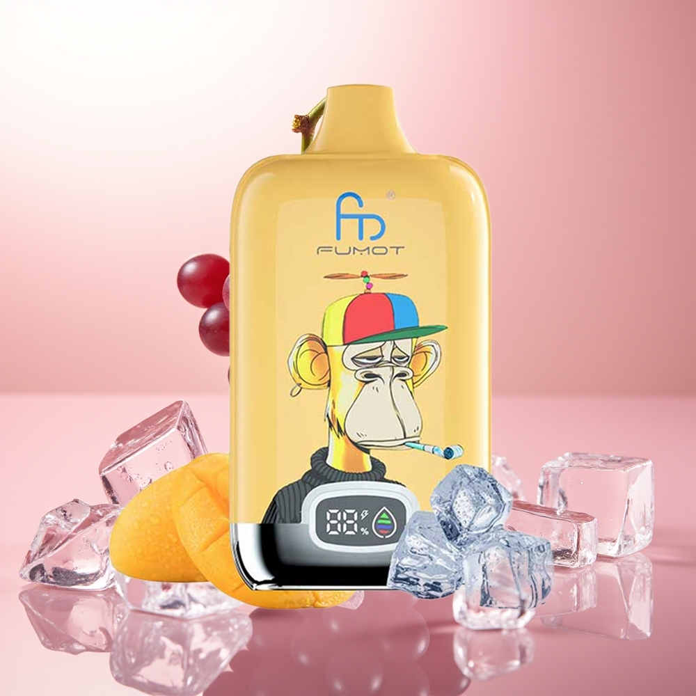 Fumot Tornado Digital Box 12000 Puffs Helado de Uva Tipo-C 20ml