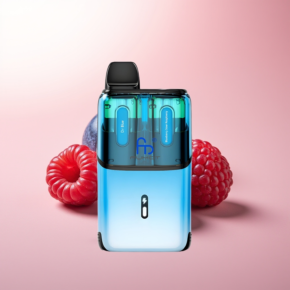 Fumot Ultra T32000 Puffs Dr Azul - Arándano Frambuesa Ácida con Carga Rápida Tipo-C y Resistencia de Malla Avanzada