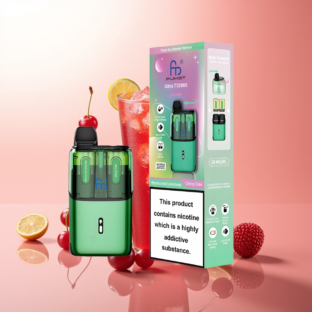 Fumot Ultra T32000 Puffs Grosella Negra Limonada - Cereza Cola con 24ml y 800mAh