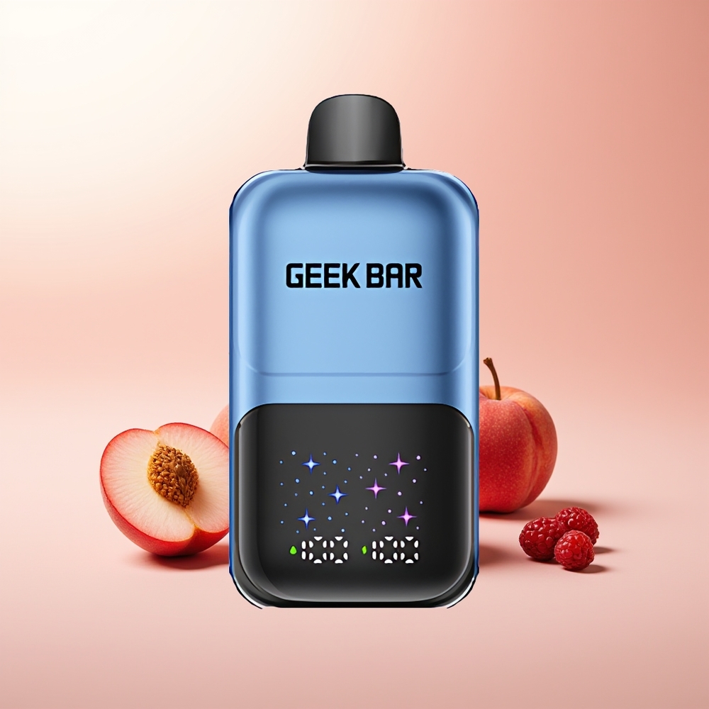 GEEK BAR 2GO 20ml 50000 Puffs Durazno & Bayas con Pantalla Grande y Tanque Dual