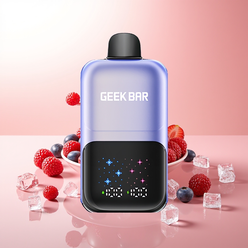 GEEK BAR 2GO 20ml 50000 Puffs Helado de Frutas del Bosque con Pantalla Interactiva y Batería Recargable
