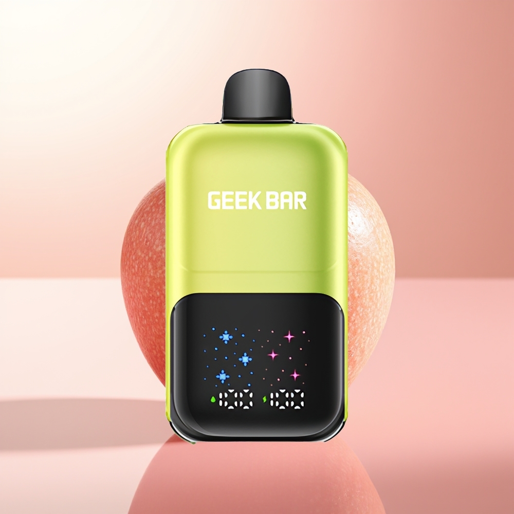 GEEK BAR 2GO 20ml 50000 Puffs Manzana Ácida Helada con Pantalla Interactiva y Niveles Ajustables