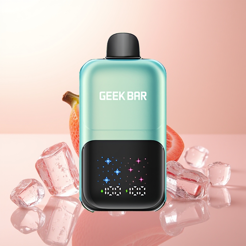 GEEK BAR 2GO 20ml 50000 Puffs Menta Helada Interactiva con Pantalla Grande y Ajuste de 3 Niveles