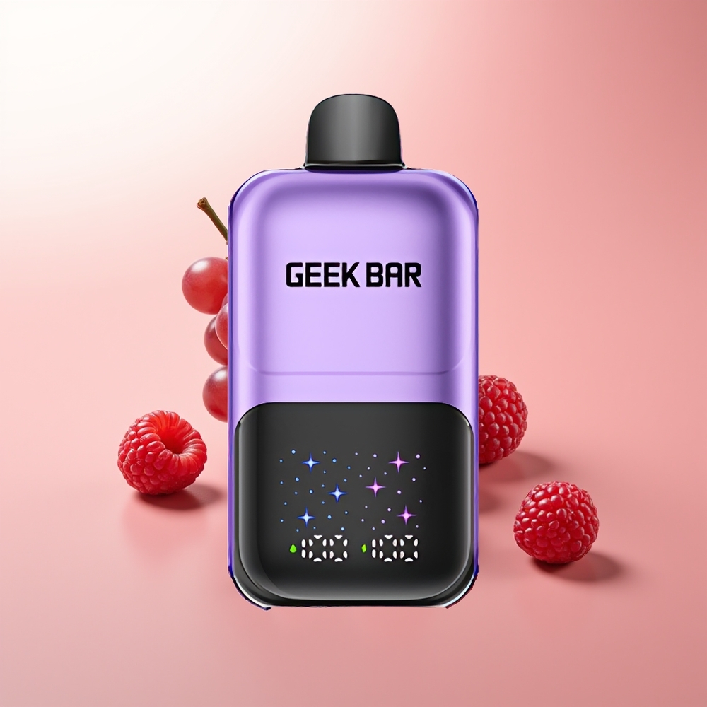 GEEK BAR 2GO 20ml 50000 Puffs Uva & Frambuesa con Pantalla Interactiva y Batería Recargable