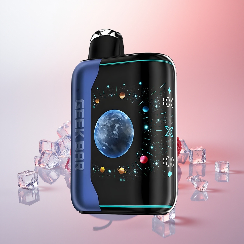 GEEK BAR Platinum Edition 25000 Puffs Hielo Frambuesa Azul Platino con Carga Rápida y 20mL