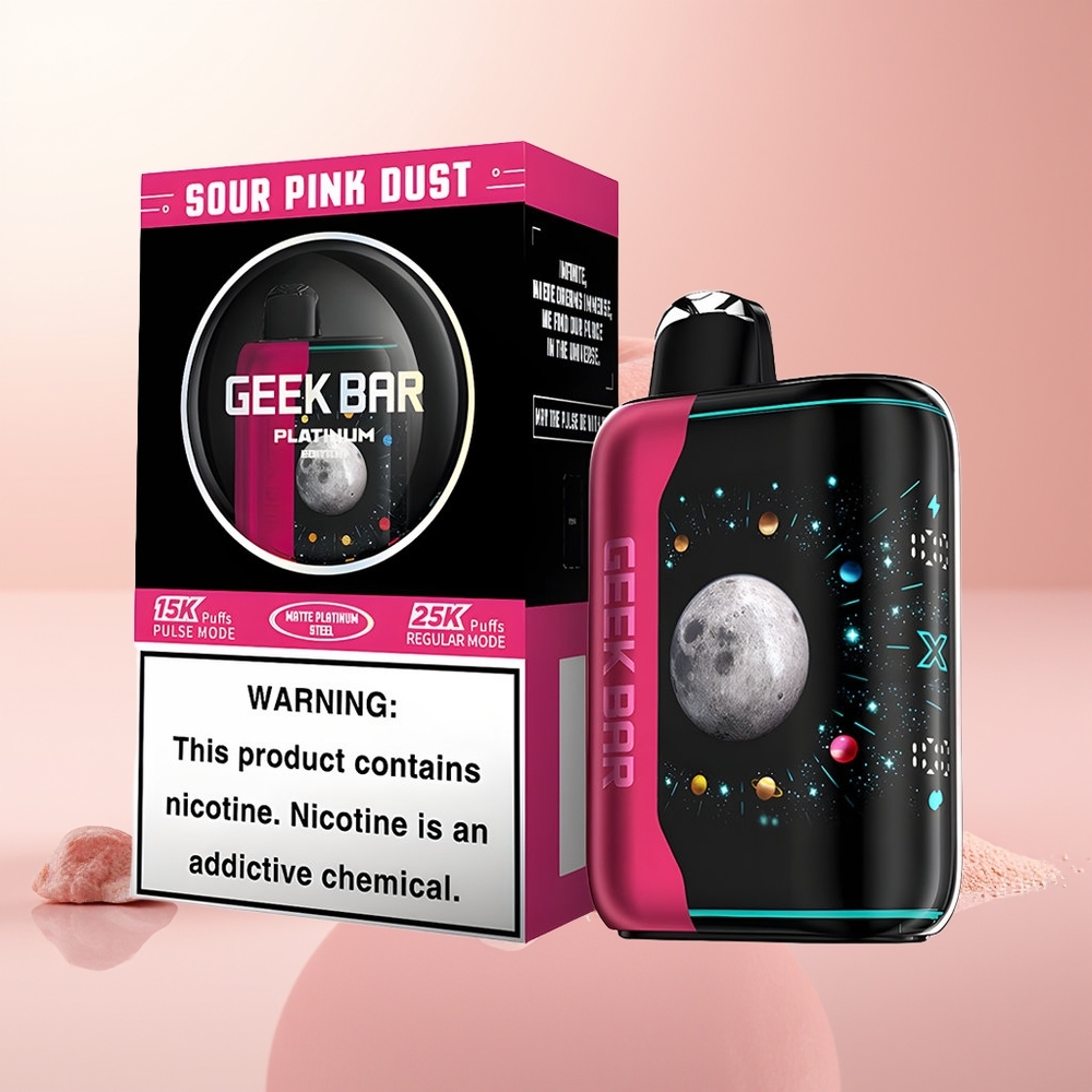 GEEK BAR Platinum Edition 25000 Puffs Polvo Rosa Agrio 20mL 2%