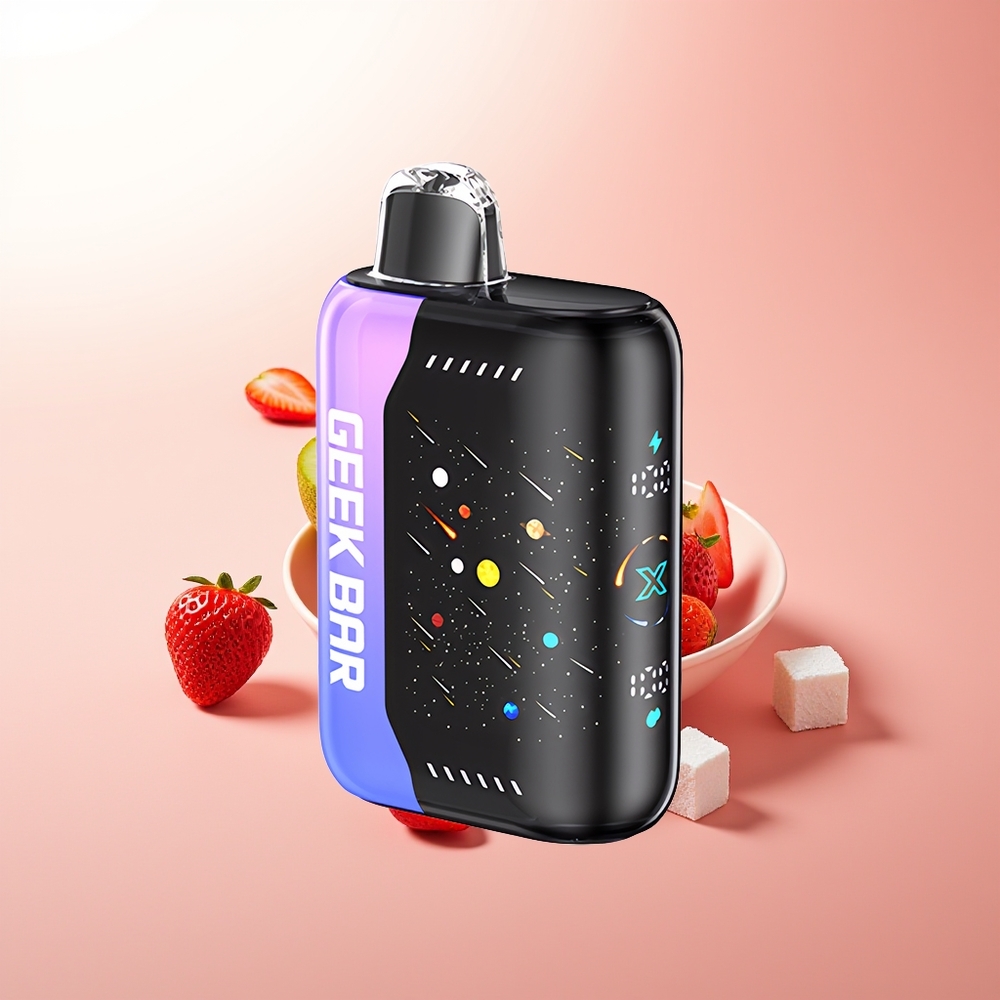GEEK BAR Pulse X 42K Puffs Meteor Edition Helado de Fresa y Kiwi con Doble Malla y Carga Rápida