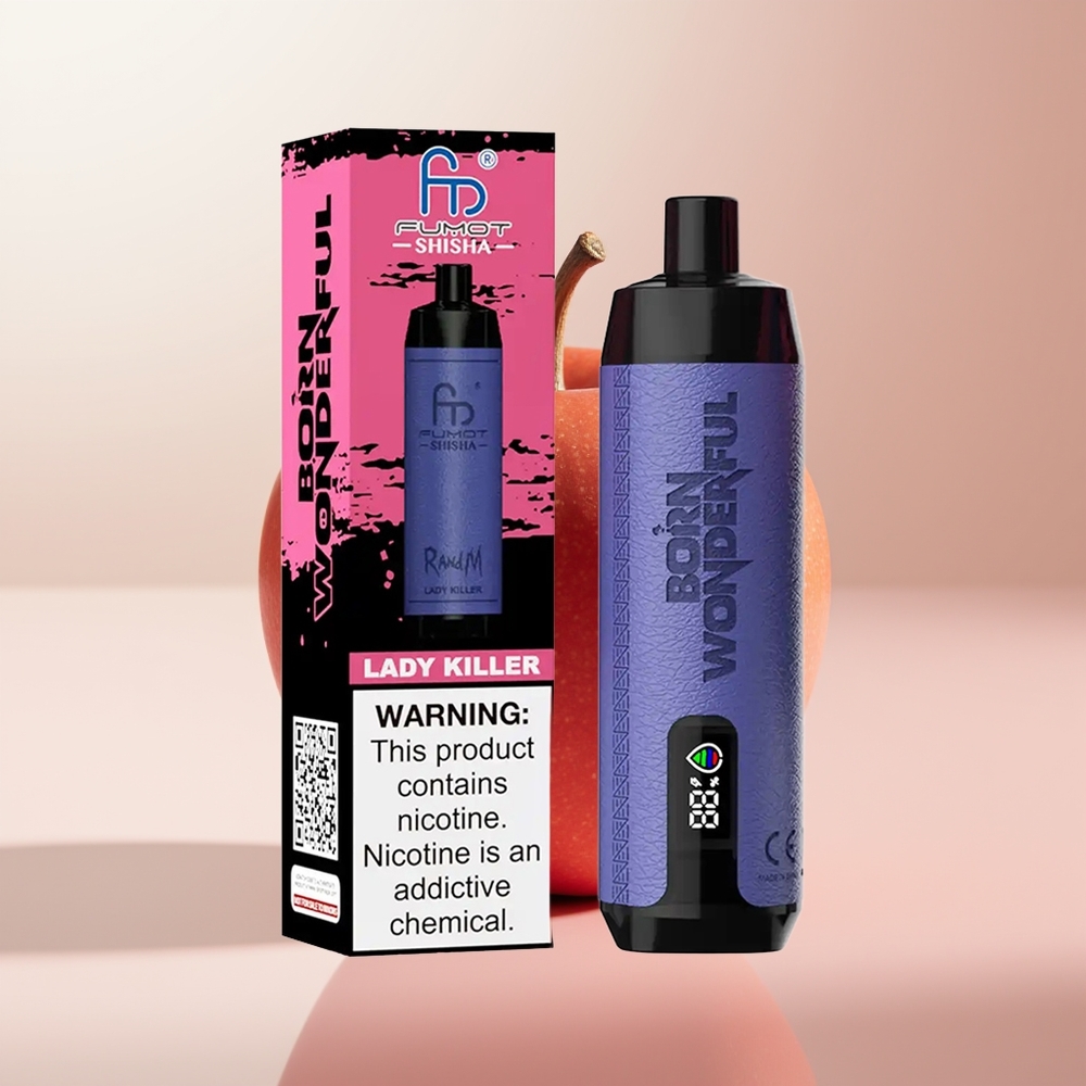 RandM Fumot Shisha 10000 Puffs Asesino de Damas con Indicador LED y Batería 850 mAh