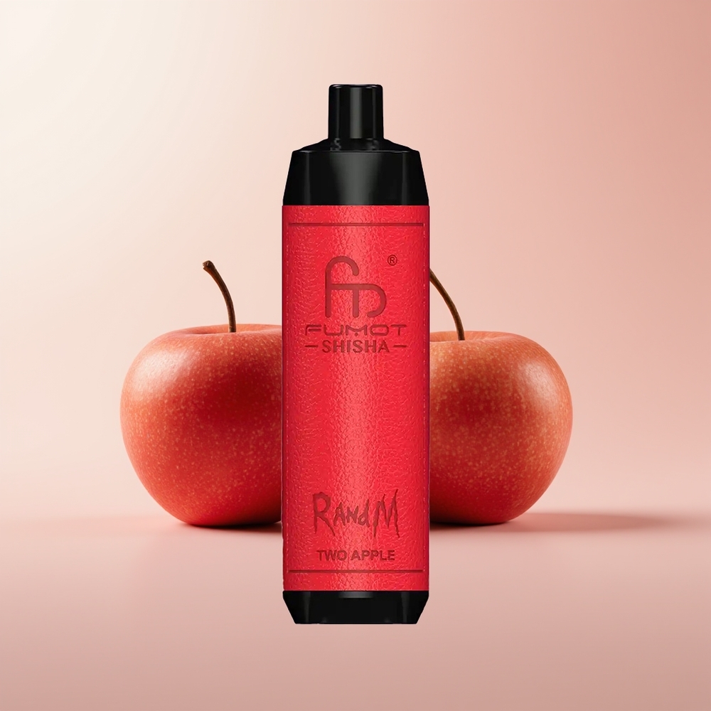 RandM Fumot Shisha 10000 Puffs Dos Manzanas LED Tipo-C