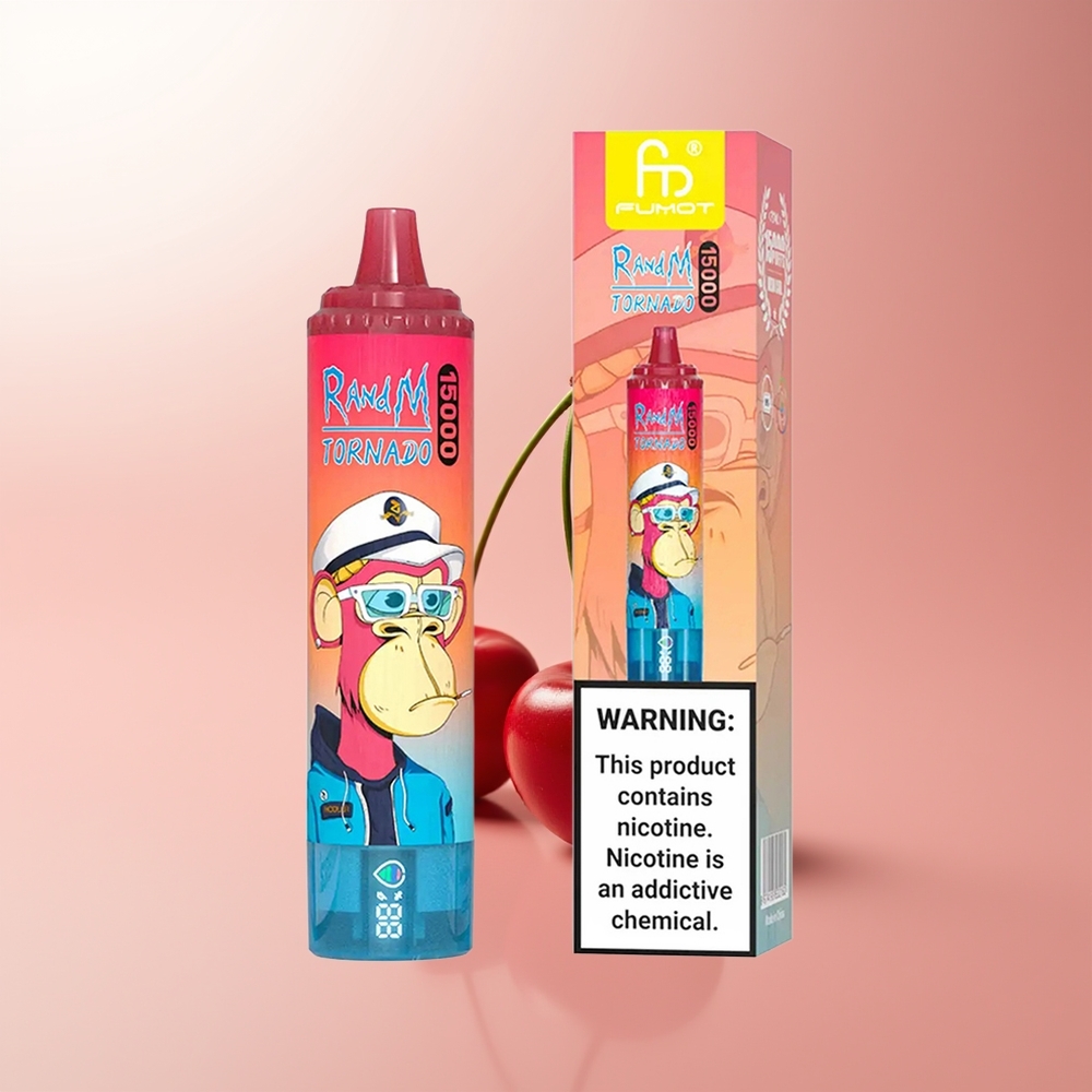 RandM Fumot Tornado 15000 Puffs Cereza Tormenta 25ml Tipo-C