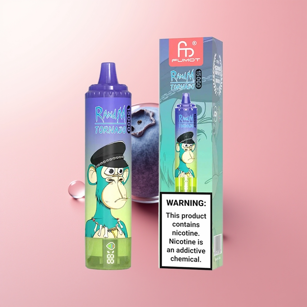 RandM Fumot Tornado 15000 Puffs Chicle de Arándano 25ml 850mAh